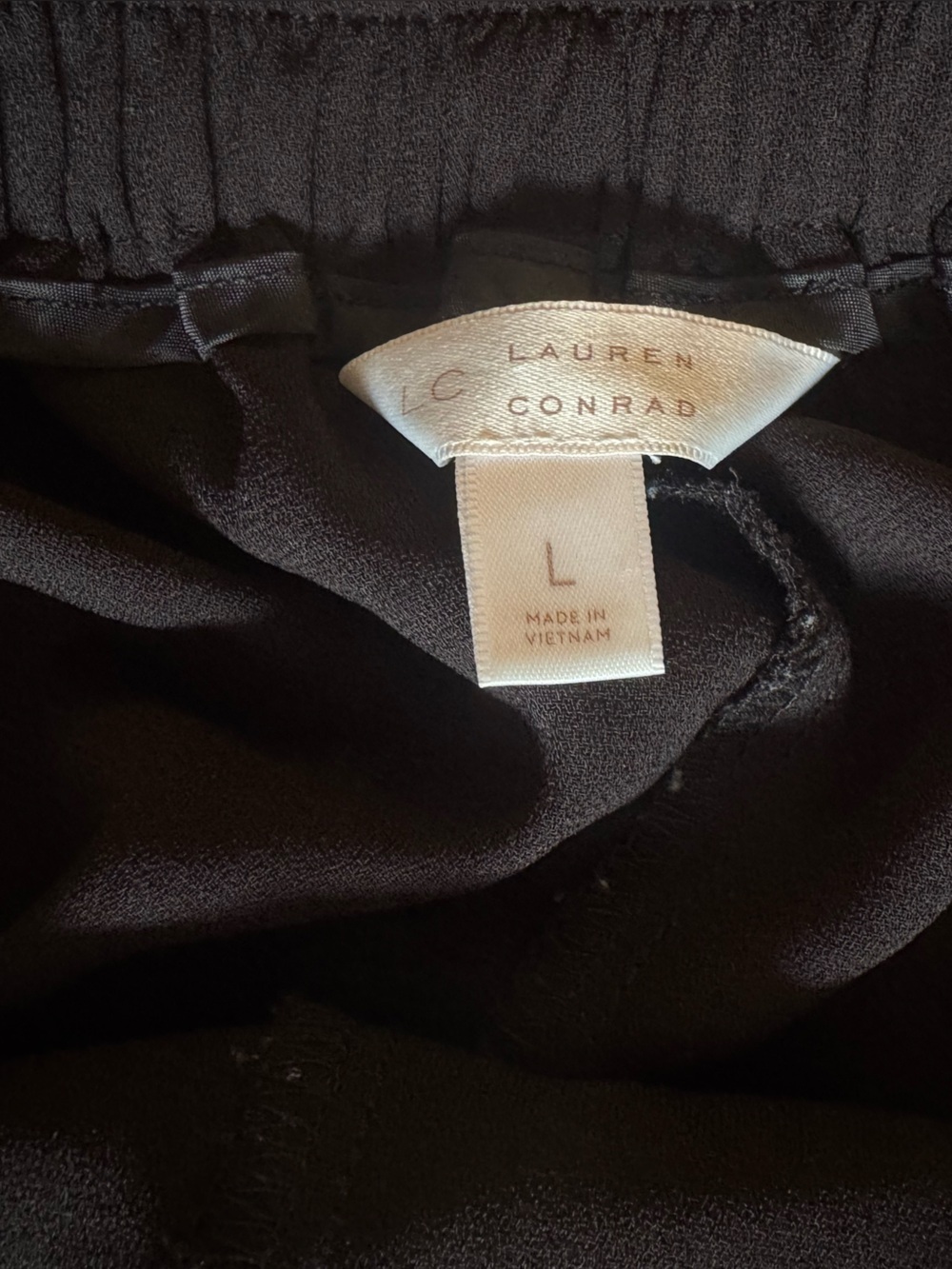 Lauren Conrad Black Paperbag Waist Tie Shorts Size Large - Picture 5 of 6